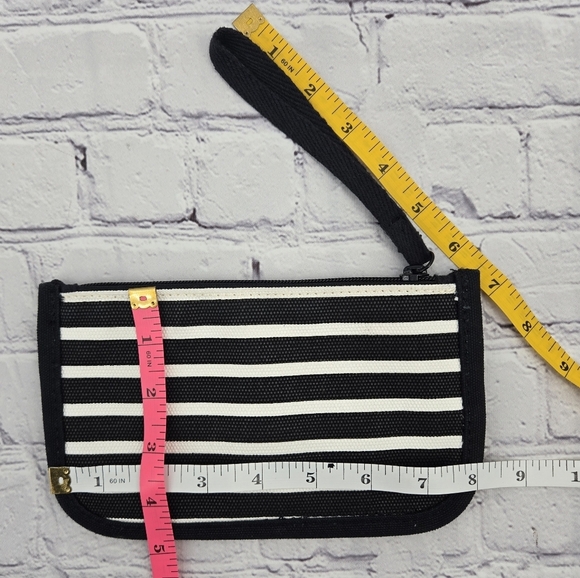 Lands' End Monochrome Horizontal Striped  Accessory Wristlet - Picture 7 of 7